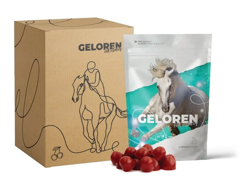Nejprodávanější Aktivní zvíře Geloren HA - višňový 1350g (180ks)