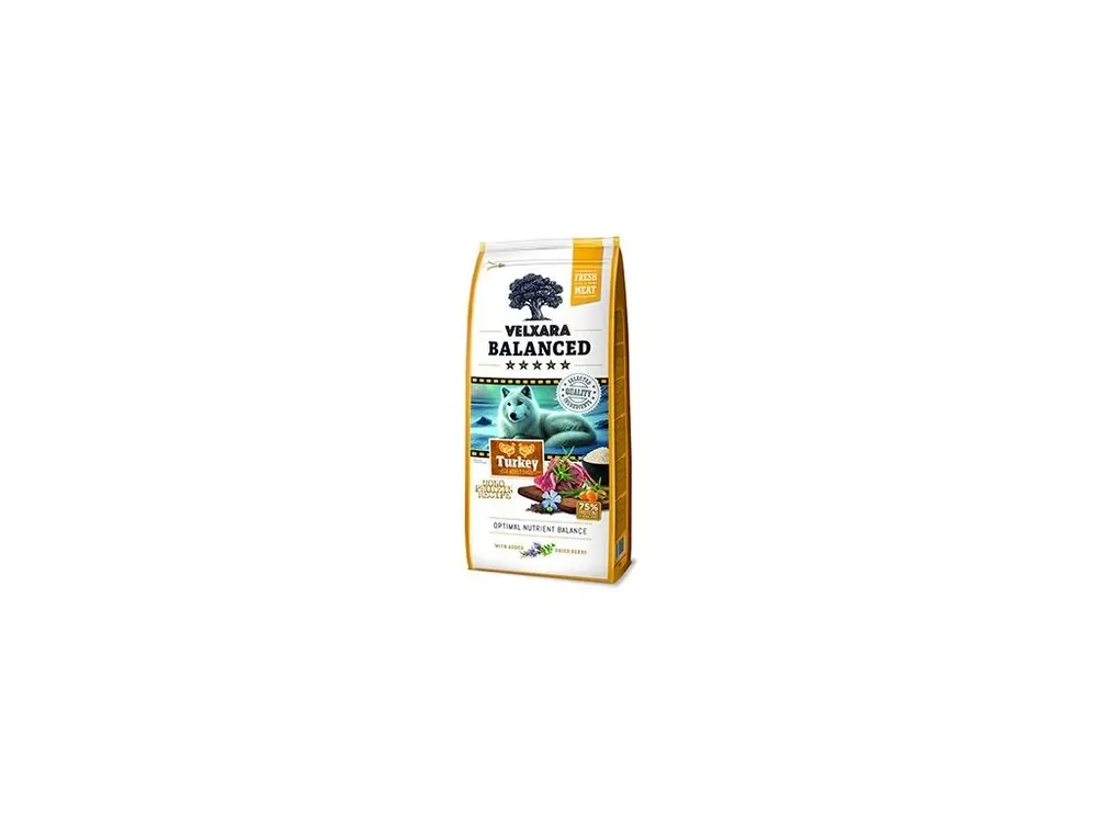 Velxara Balanced FM Dog Adult Monoprot.Turkey&Rice12kg Rychlé Dodání