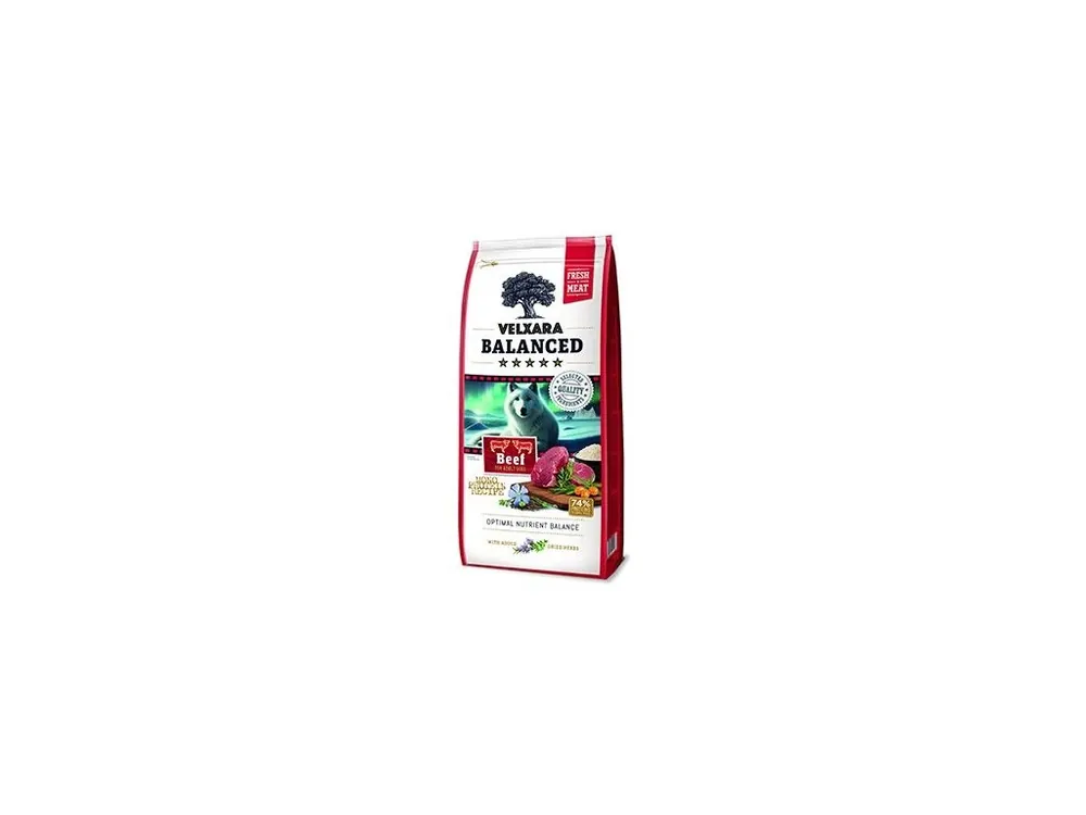 Sleva Velxara Balanced FM Dog Adult Monoprot.Beef&Rice 750g