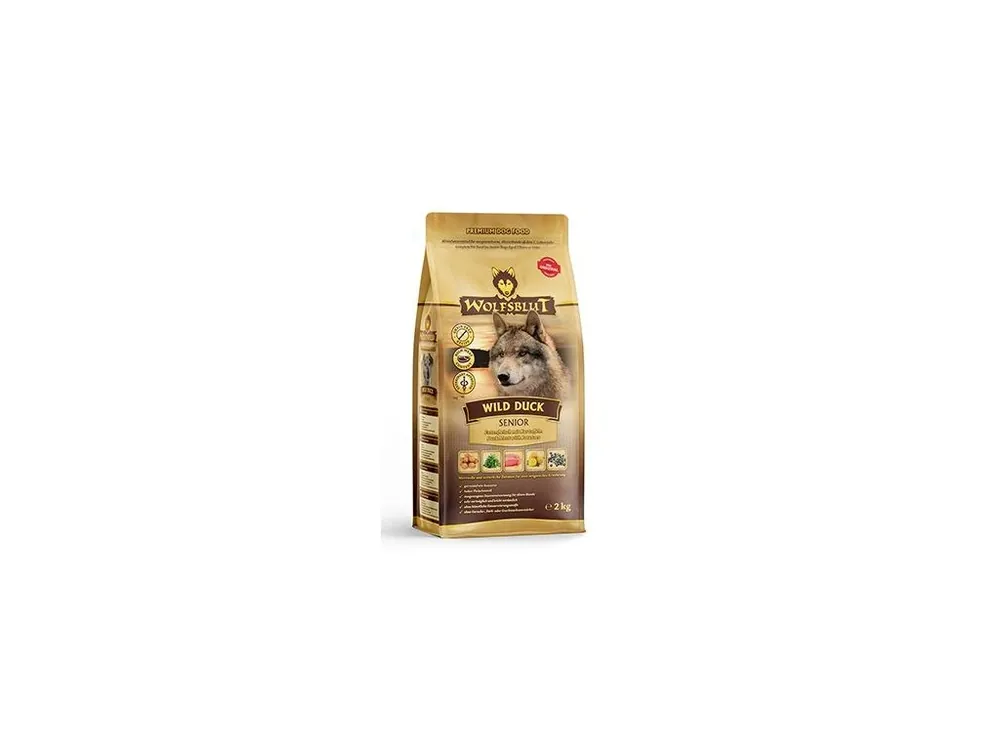 Oblíbený Wolfsblut Dog Senior Wild Duck 2kg