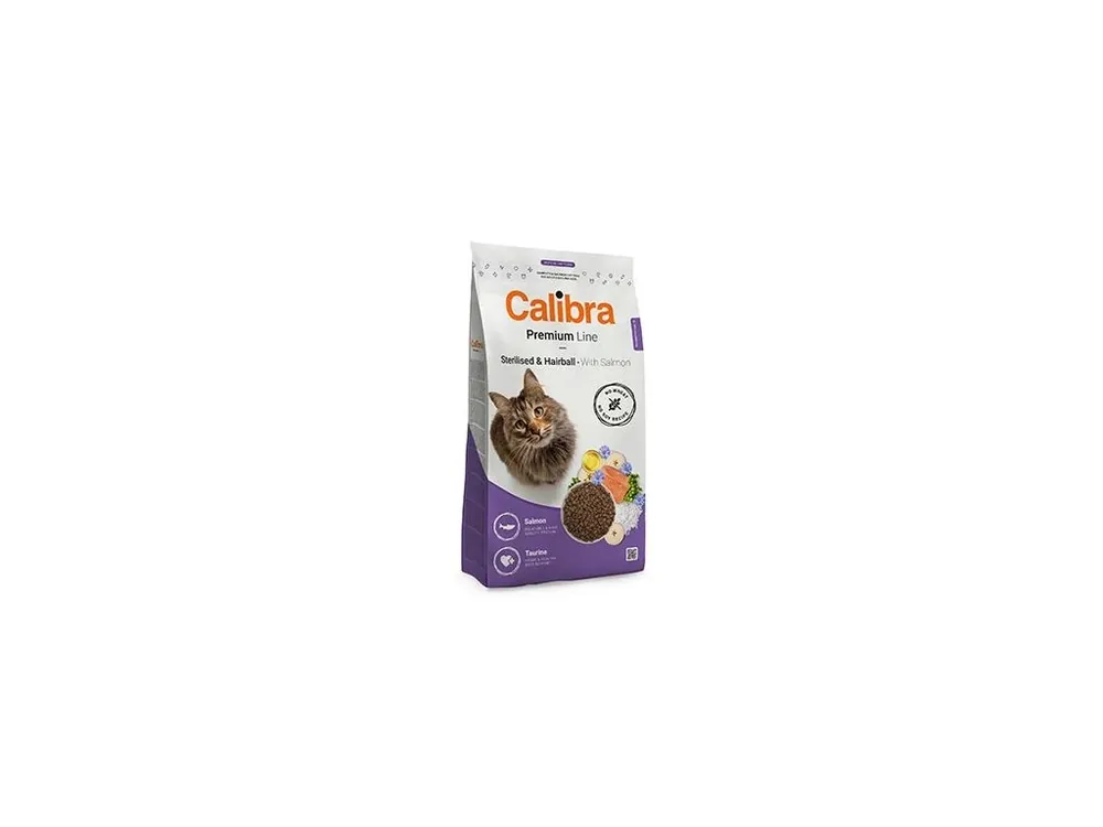 Calibra Cat Premium Line Steril.&Hairball w. Salm 10kg Levný