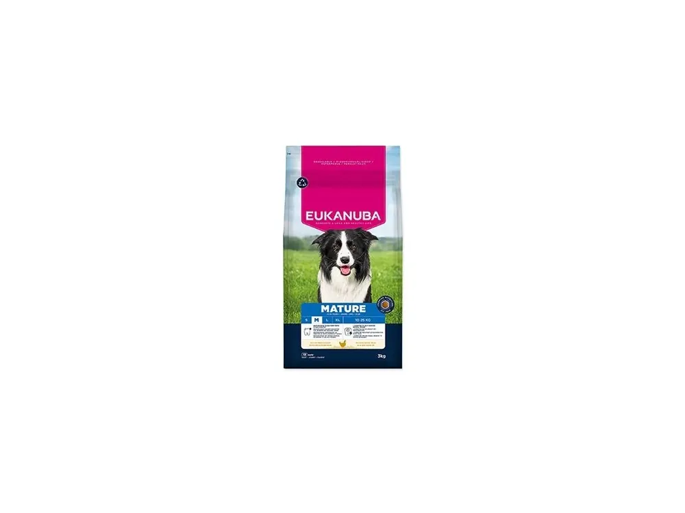 Eukanuba Dog Mature Medium rich in fresh Chicken 3kg Cenově Výhodný