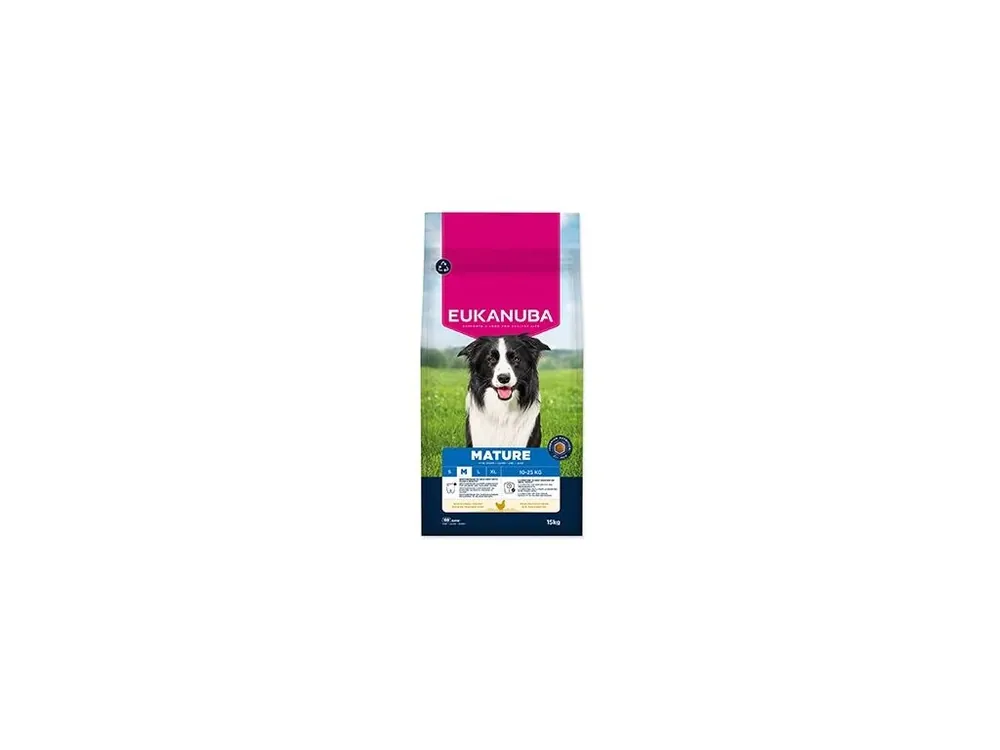 Víkendová Akce Eukanuba Dog Mature Medium rich in fresh Chicken 15kg