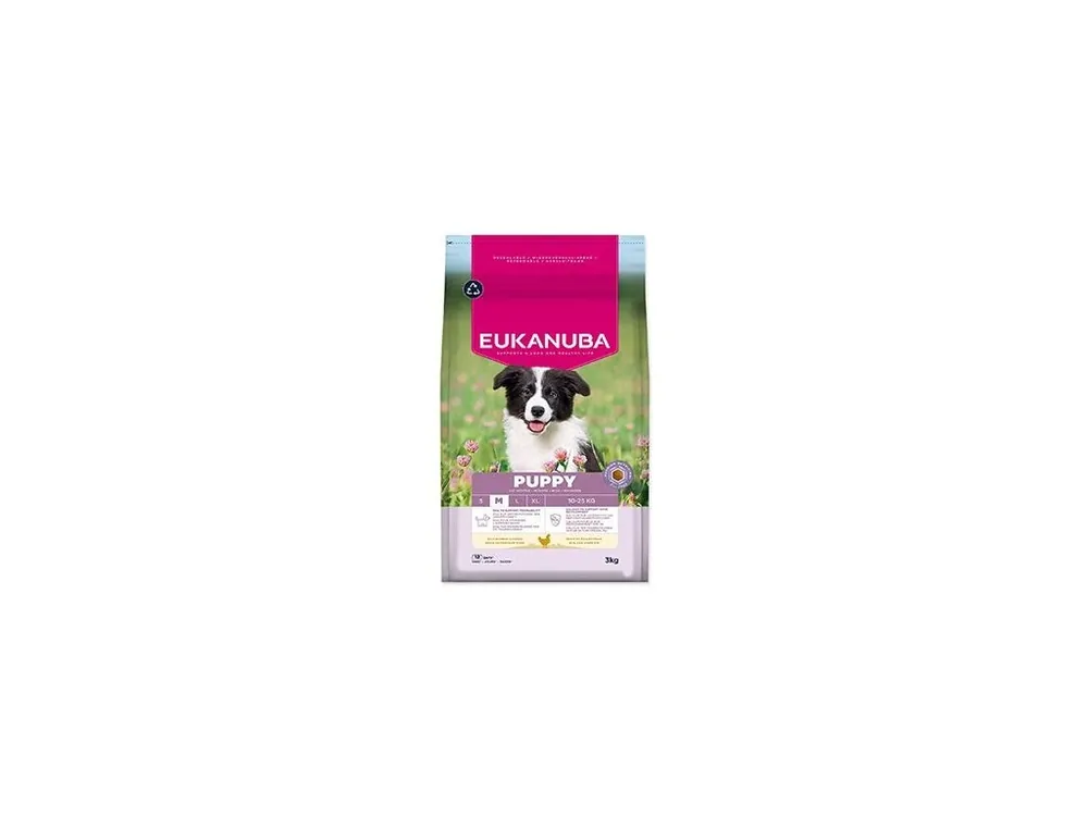 Eukanuba Dog Puppy Medium rich in fresh Chicken 3kg Speciální Cena