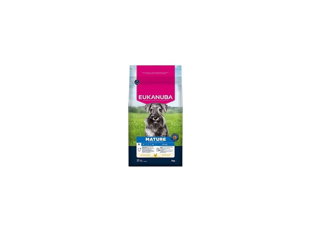 Sleva Eukanuba Dog Mature Small rich in fresh Chicken 3kg