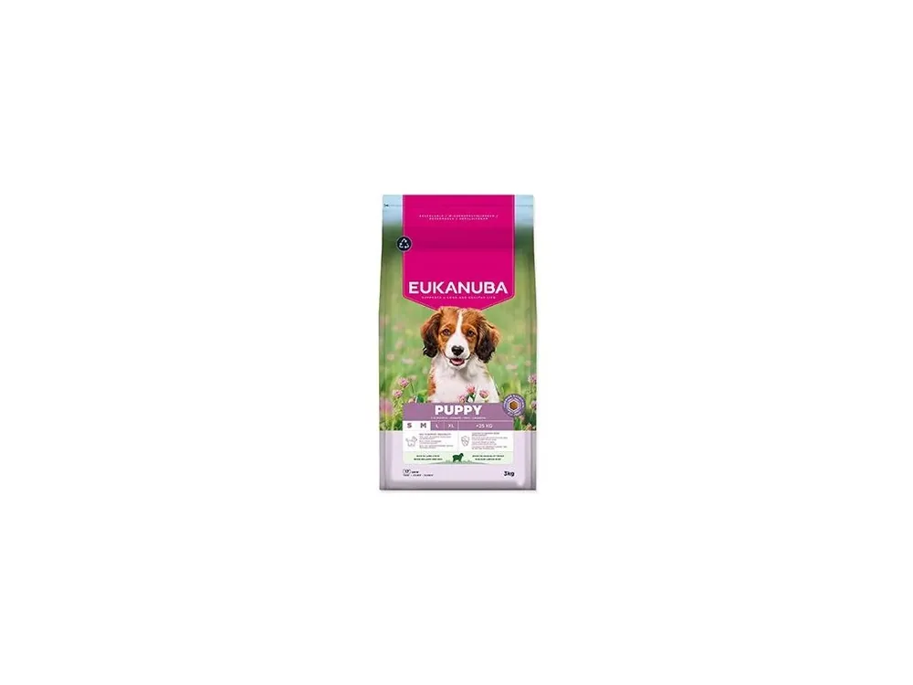 Vrácení Zdarma Eukanuba Dog Puppy Small&Medium rich in Lamb 3kg