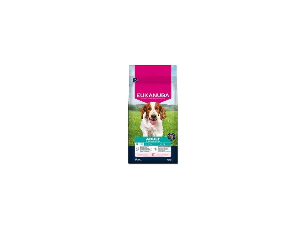 Pouze Dnes Eukanuba Dog Adult Small&Medium rich in Sal&Barley12kg