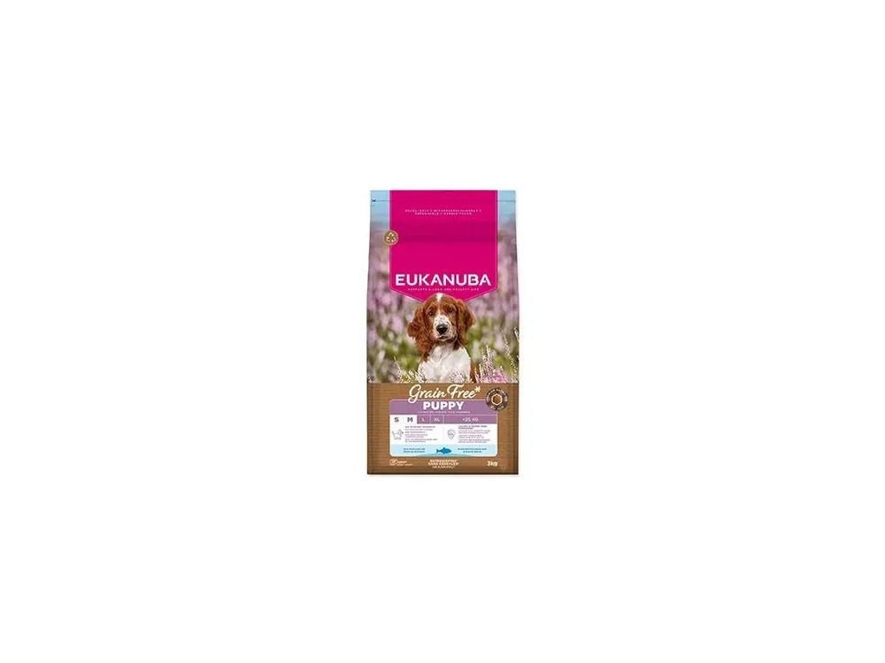 Eukanuba Dog GF Puppy Small&Medium rich in Oc.Fish 3kg Cenově Výhodný