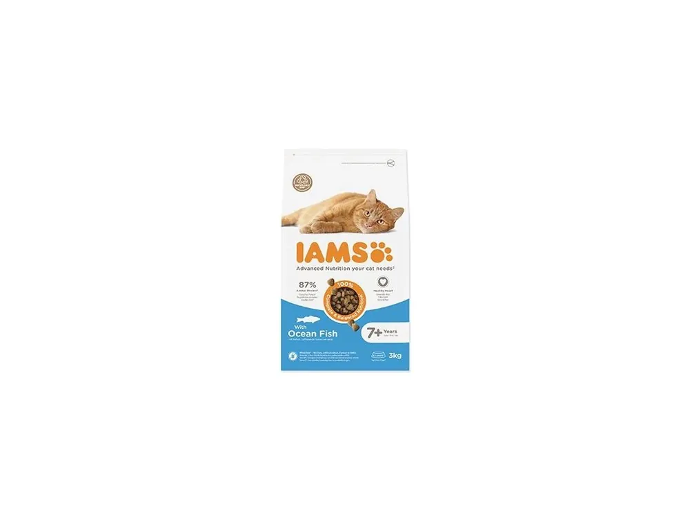 Iams Cat Senior Ocean Fish 3kg Finální Výprodej