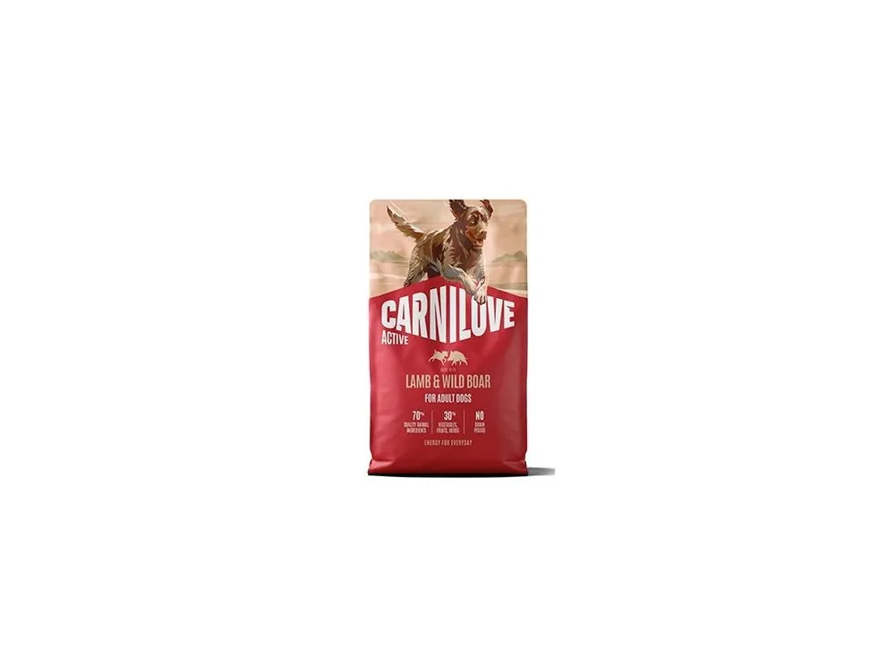 Omezená Nabídka Carnilove Dog Active Dry Lamb&Wild Boar Adult AB 4kg