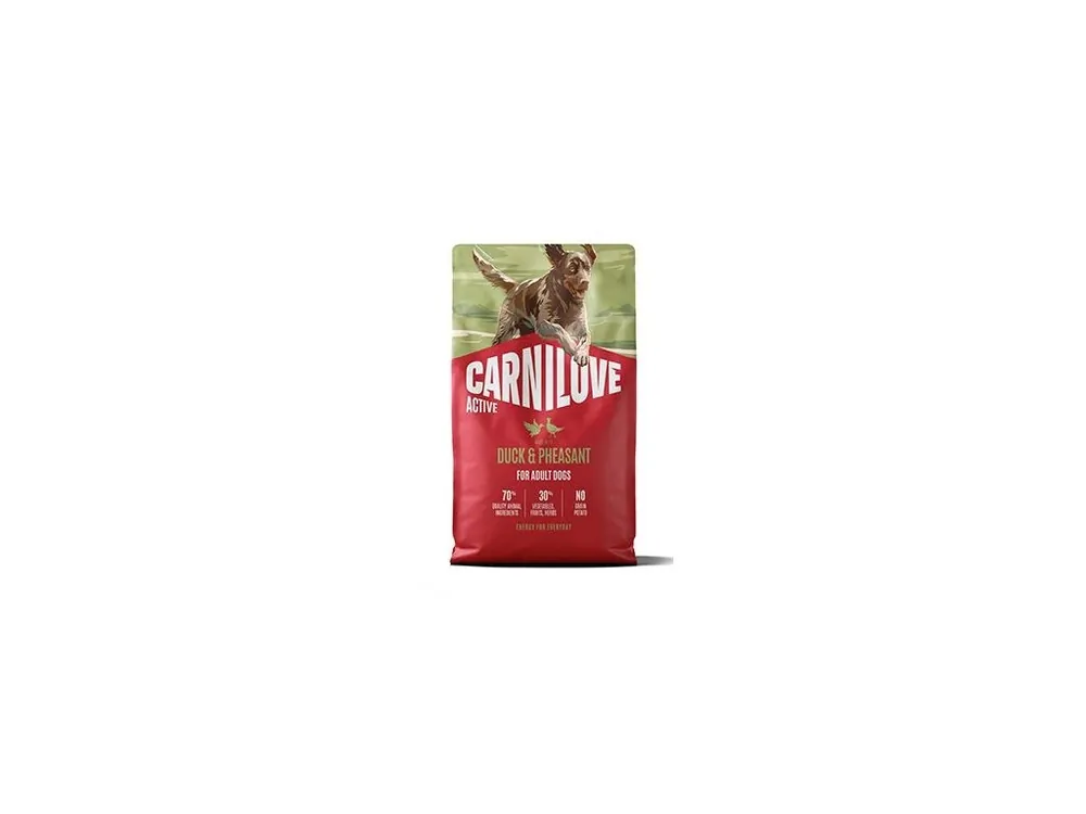 Dokud Zásoby Vydrží Carnilove Dog Active Dry Duck&Pheasant Adult AB 4kg