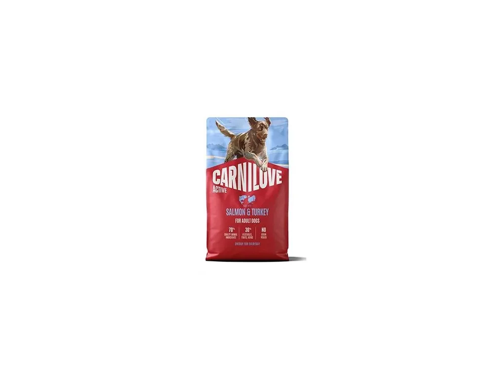 Nejprodávanější Carnilove Dog Active Dry Salmon&Turkey Adult AB 4kg