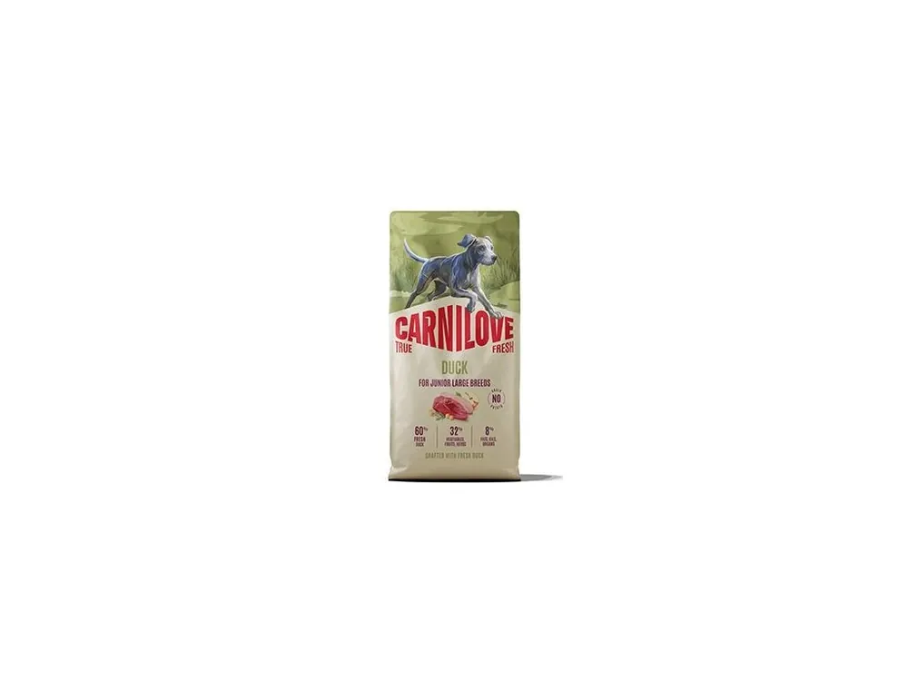 Carnilove Dog True Fresh Dry Duck Junior LB 12kg Nová Kolekce