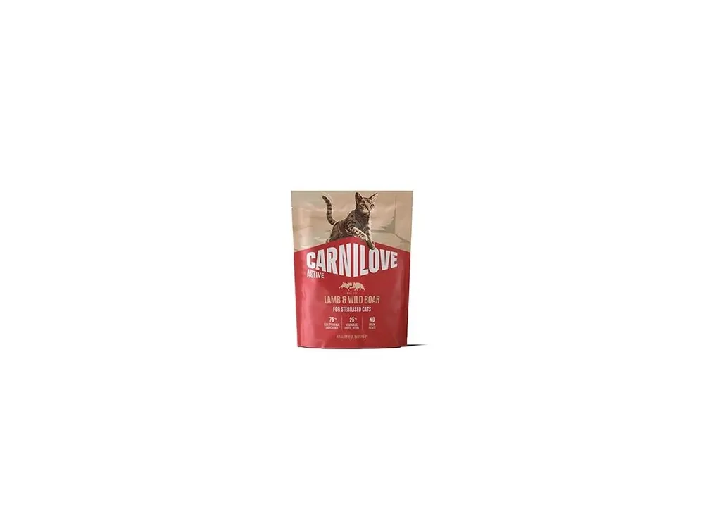 Značkový Carnilove Cat Active Dry Lamb& Wild Steril.Ad.AB400g