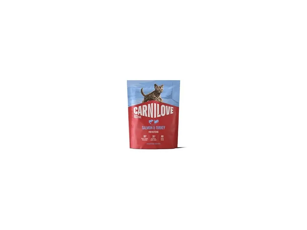 Carnilove Cat Active Dry Salmon&Turkey Kittens 400g Výprodej