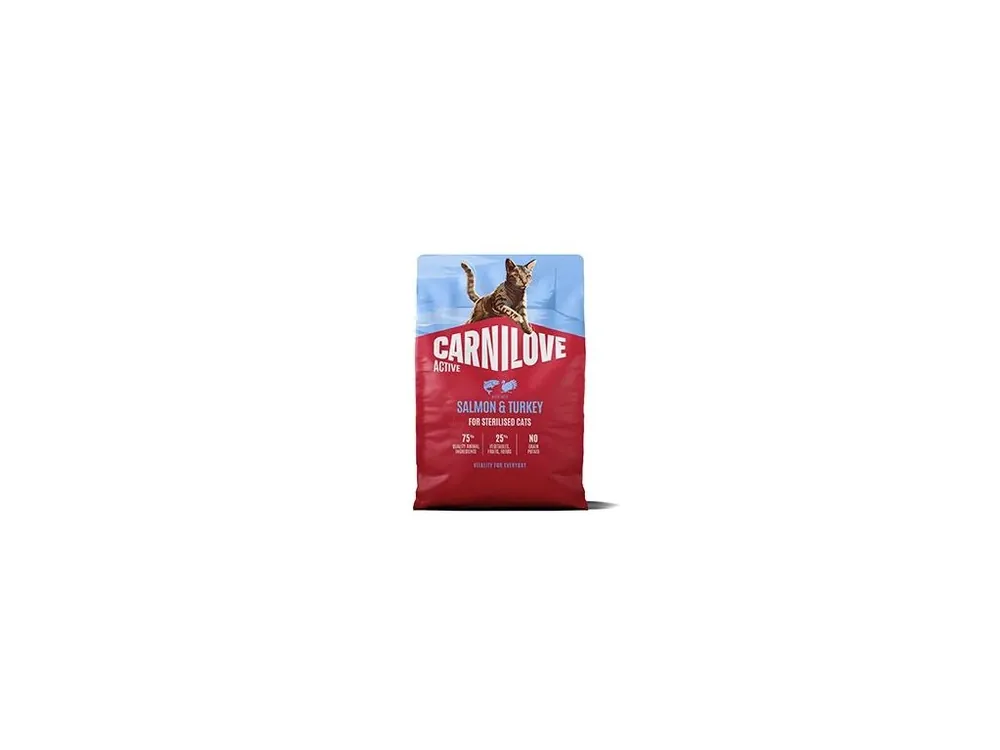 Carnilove Cat Active Dry Salmon&Turkey Steril.Ad.AB2kg Sezónní Sleva