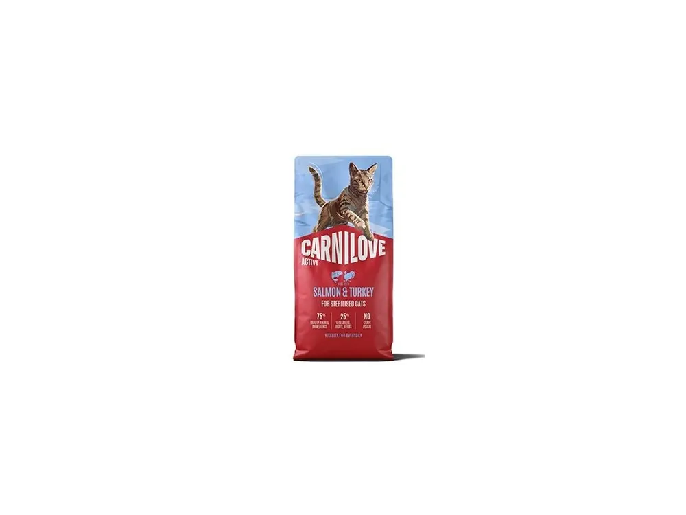 Carnilove Cat Active Dry Salmon&Turkey Steril.Ad.AB6kg Sezónní Sleva