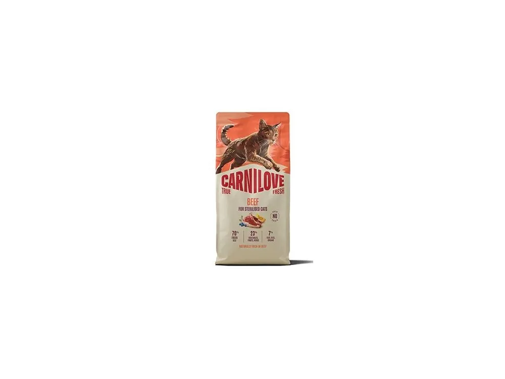 Koupit Online Carnilove Cat True Fresh Dry Beef Steril. Adult AB 6kg