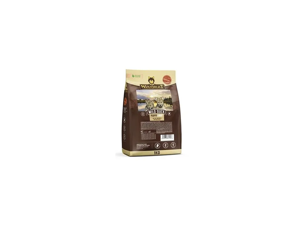 Oblíbený Wolfsblut Dog Puppy Large Breed Wild Duck 1kg