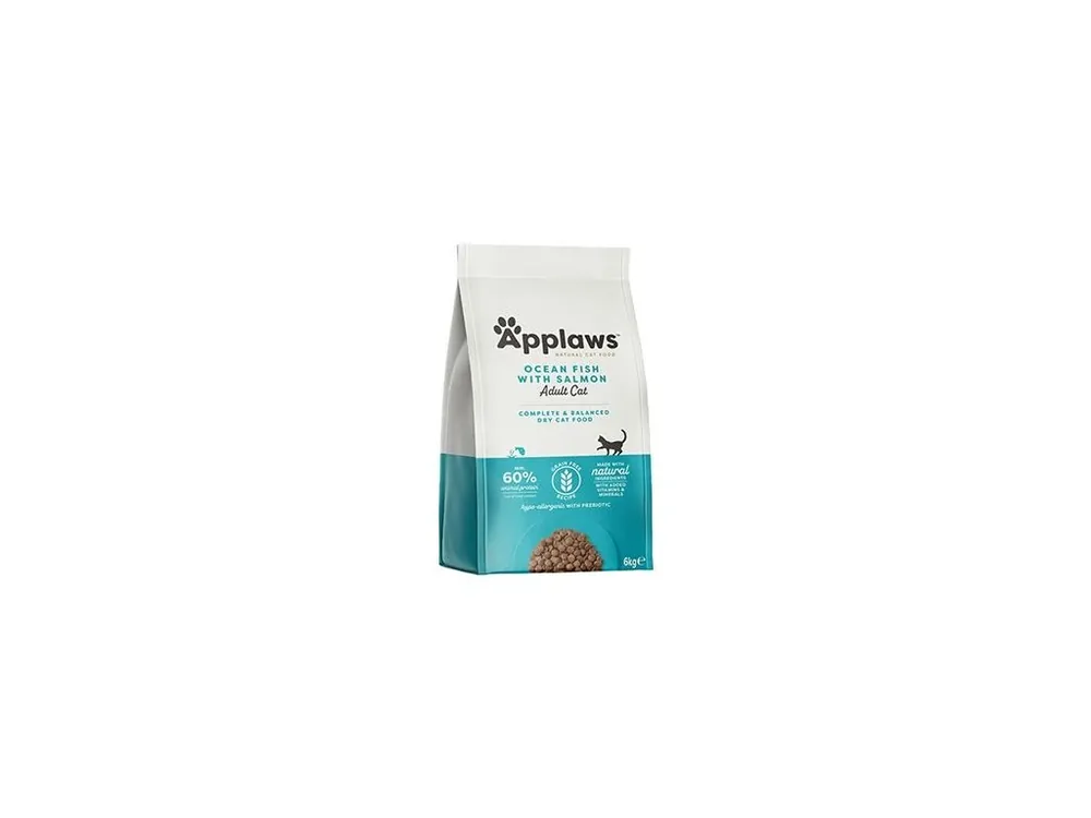 Nejprodávanější Applaws Cat granule Adult mořské ryby s lososem 6kg