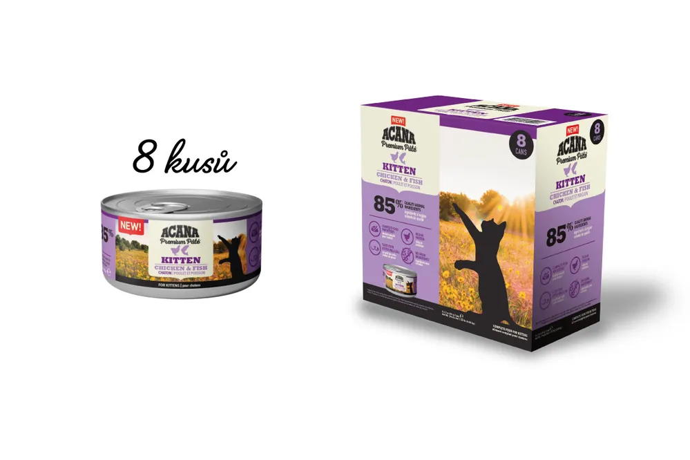 ACANA CAT PATE KITTEN 8 x 85 g Horká Nabídka