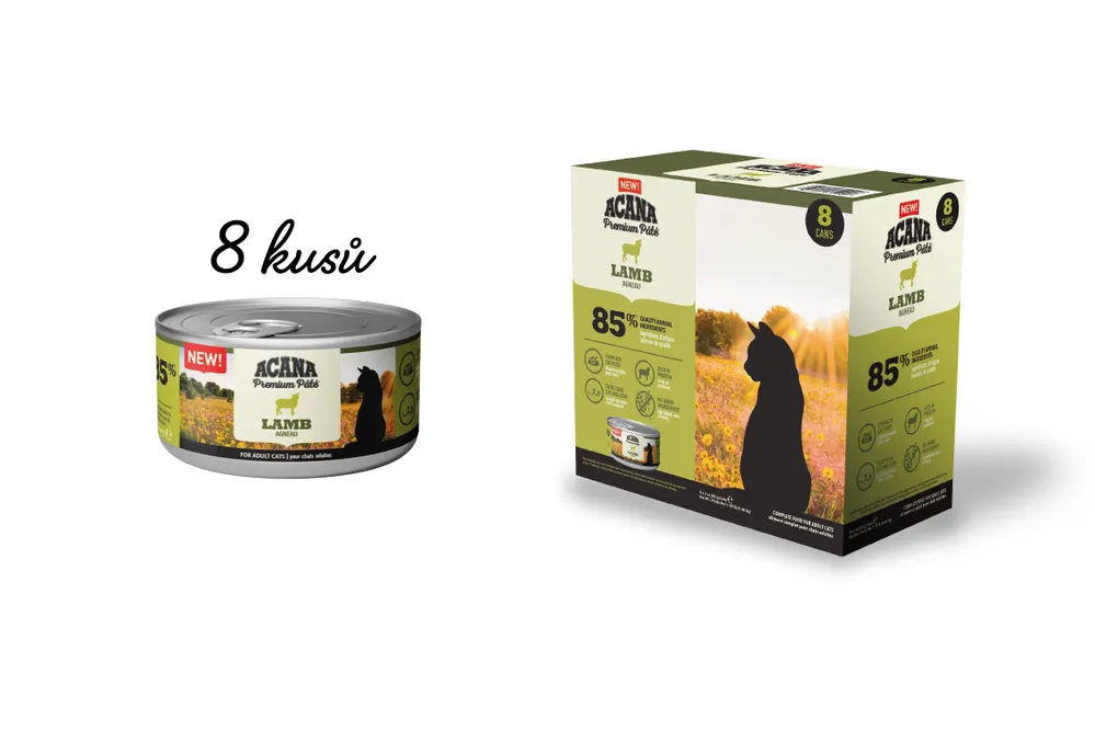 ACANA CAT PATE LAMB 8 x 85 g Nejlepší Cena