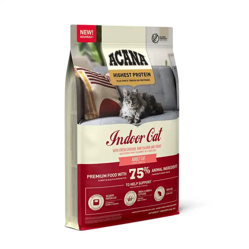 ACANA HIGHEST PROTEIN INDOOR CAT 4,5 kg Horká Nabídka