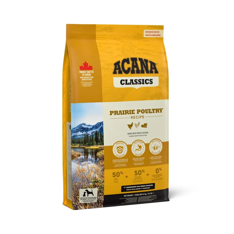 ACANA PRAIRIE POULTRY 9,7 kg CLASSICS Vrácení Zdarma