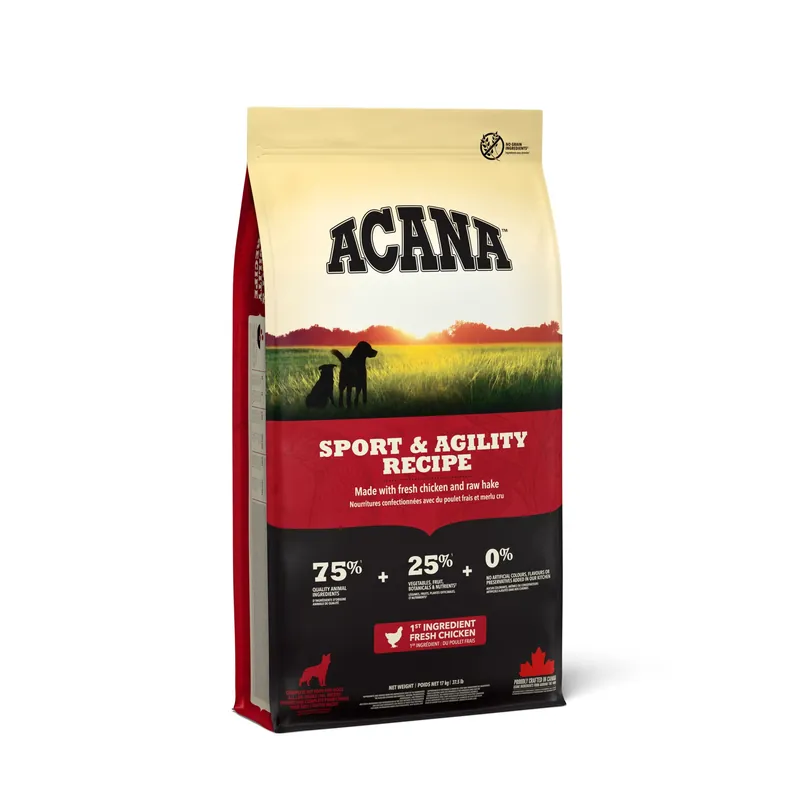 ACANA SPORT & AGILITY 17 kg RECIPE Finální Výprodej