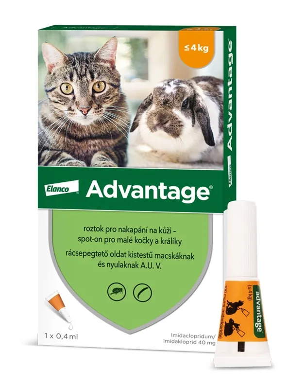 Značkový ADVANTAGE 1X0,4ML PRO KOCKY DO 4KG