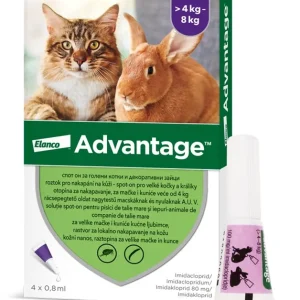 Aktuální ADVANTAGE 4 X 0,8ML PRO KOCKY NAD 4KG