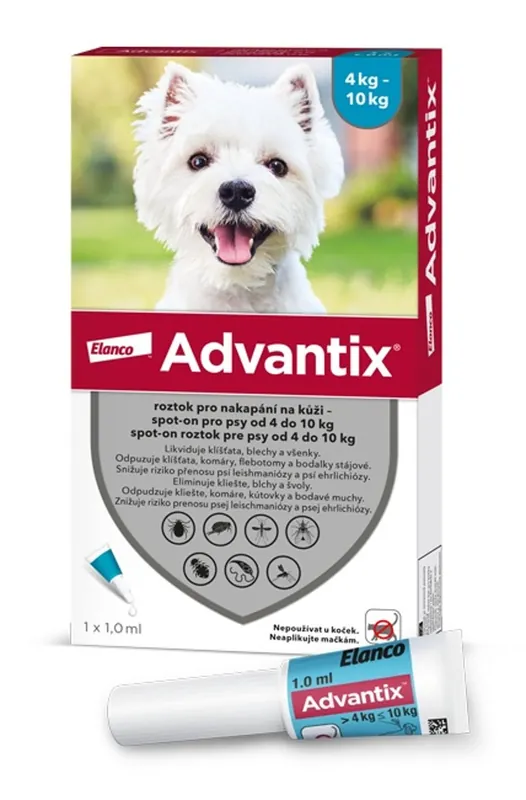 Novinka ADVANTIX SPOT-ON 1,0ML M/4-10KG