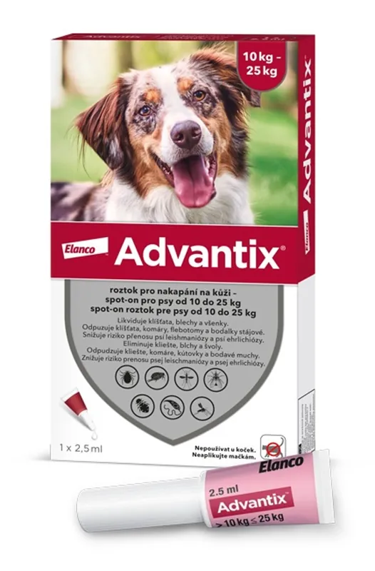 ADVANTIX SPOT-ON 2,5ML L/10-25KG Oblíbený