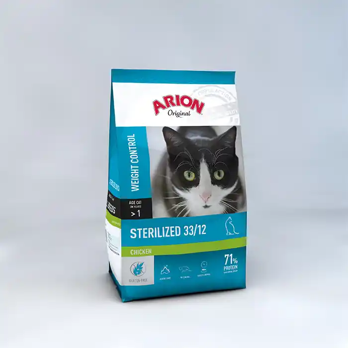 Speciální Cena ARION ORIGINAL CAT STERILIZED CHICKEN 7.5KG