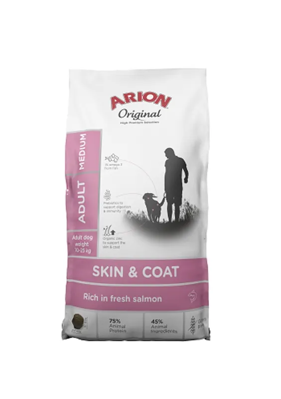 Zlevněný ARION ORIGINAL SKIN & COAT MEDIUM 12KG