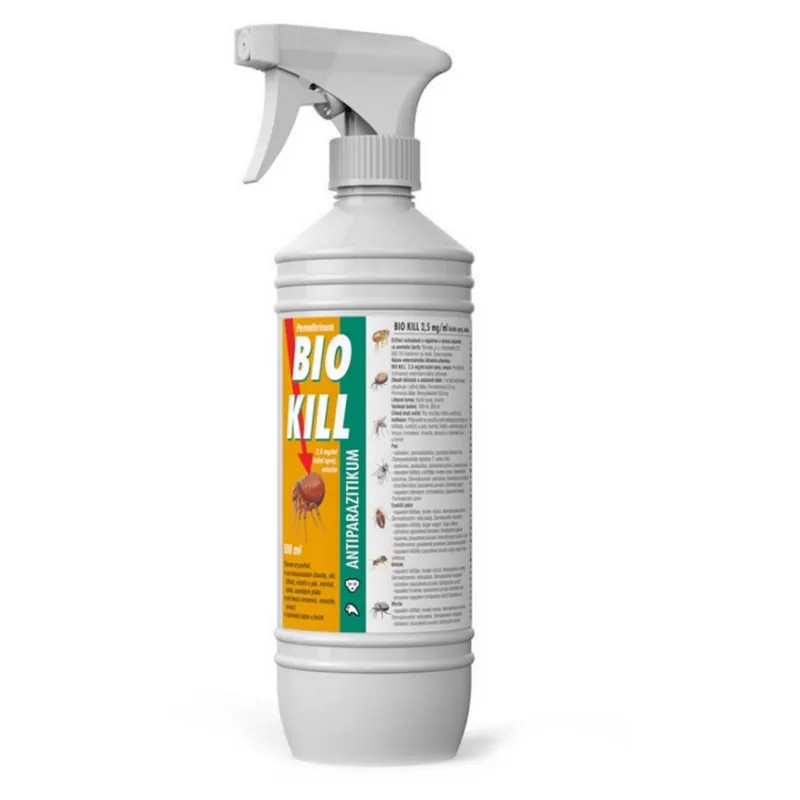 Vrácení Zdarma BIO KILL 2,5 mg/ml KOŽNÍ SPREJ EMULZE 500 ml