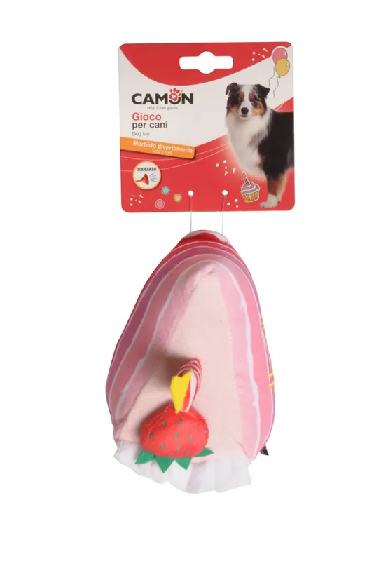 CAMON HRAČKA DORT NAROZENINOVÝ JAHODA + SVÍČKA 25 cm Víkendová Akce