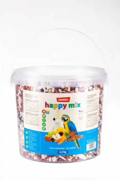 DARWINS VELKÝ PAPOUŠEK HAPPY MIX 2,2 Kg Akční Cena