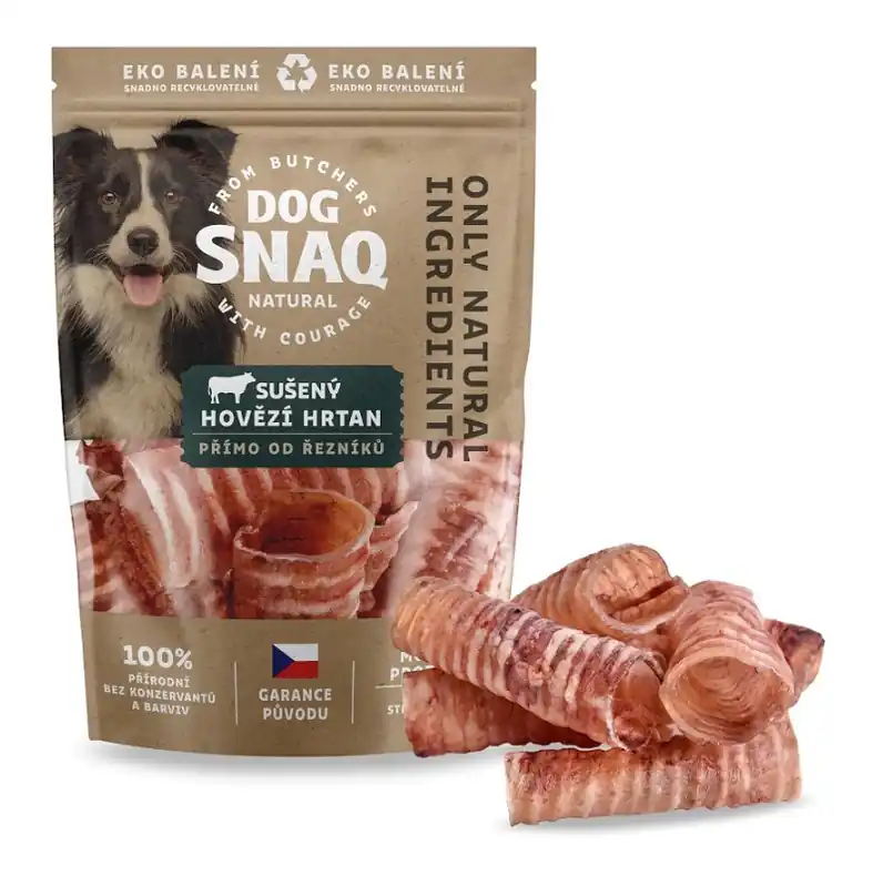 DOG SNAQ - SUŠENÝ HOVĚZÍ HRTAN 100 g Poslední Šance