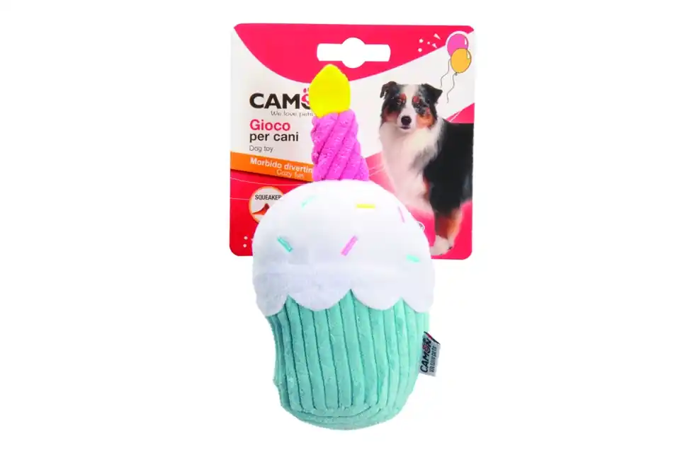 HRAČKA PÍSKAJÍCÍ CUPCAKE 16 cm Rychlé Dodání