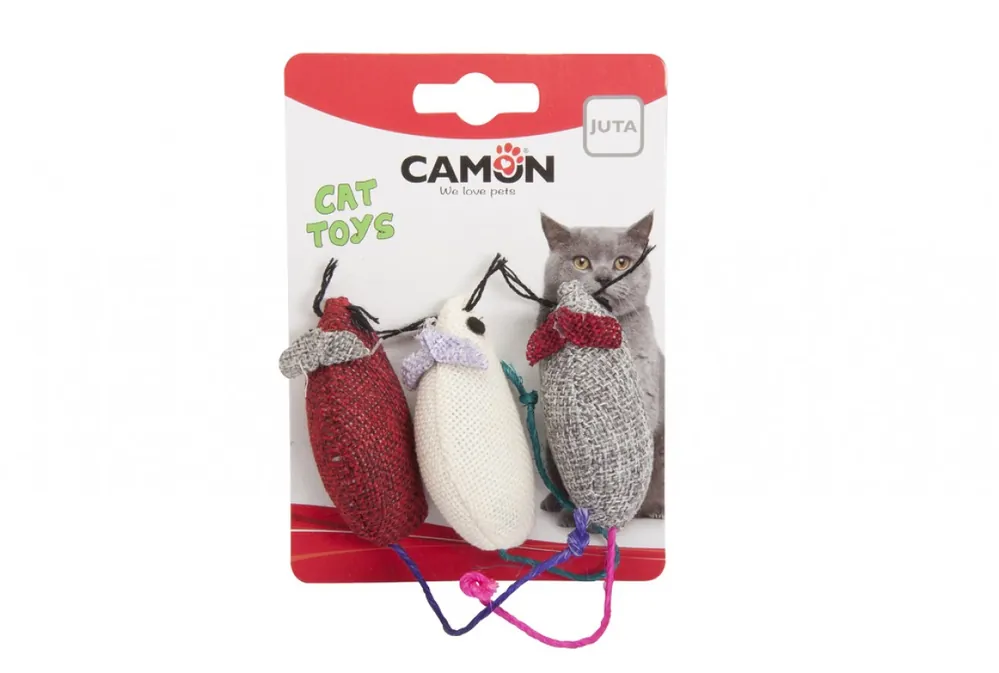 JUTOVÁ MYŠ 5 cm 3 ks Rychlé Dodání