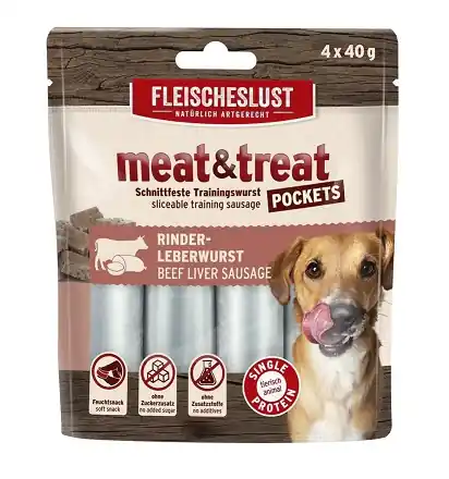 MEAT & TREAT BEEF LIVER 4x40g Vysoce Kvalitní