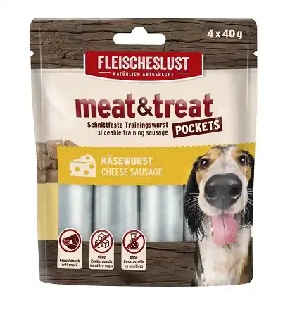 MEAT & TREAT CHEESE SAUSAGE 4x40g Expresní Doručení