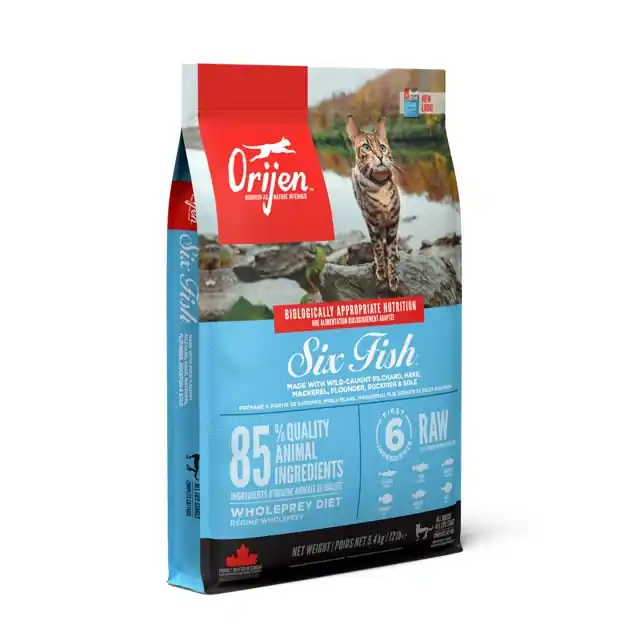 ORIJEN SIX FISH CAT 5,4 kg Nejlepší Volba