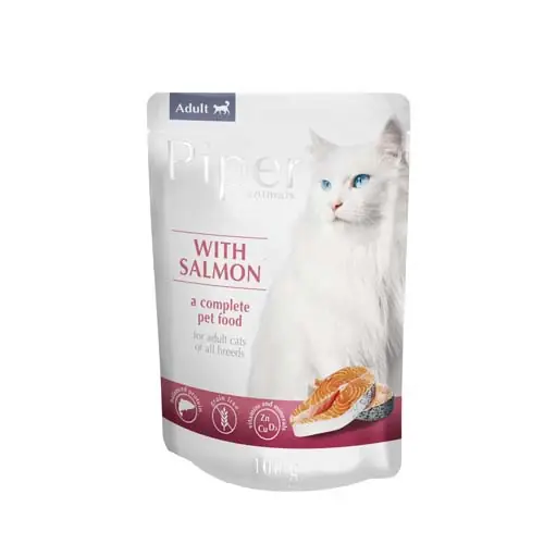 Cenově Výhodný PIPER CAT KAPSIČKA S LOSOSEM 100 g