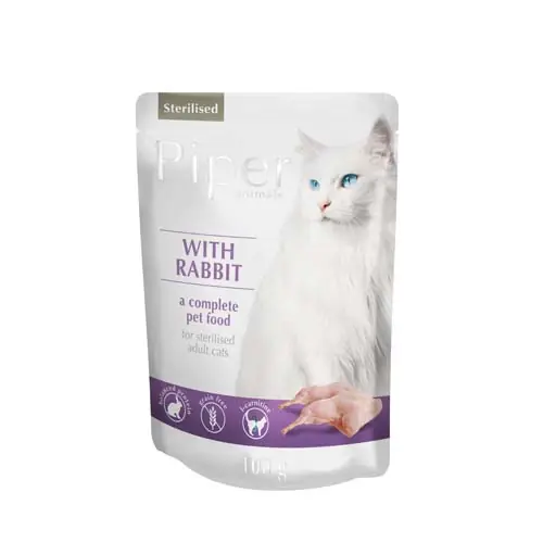 Horká Nabídka PIPER CAT S KRÁLÍKEM STERILISED 100 g