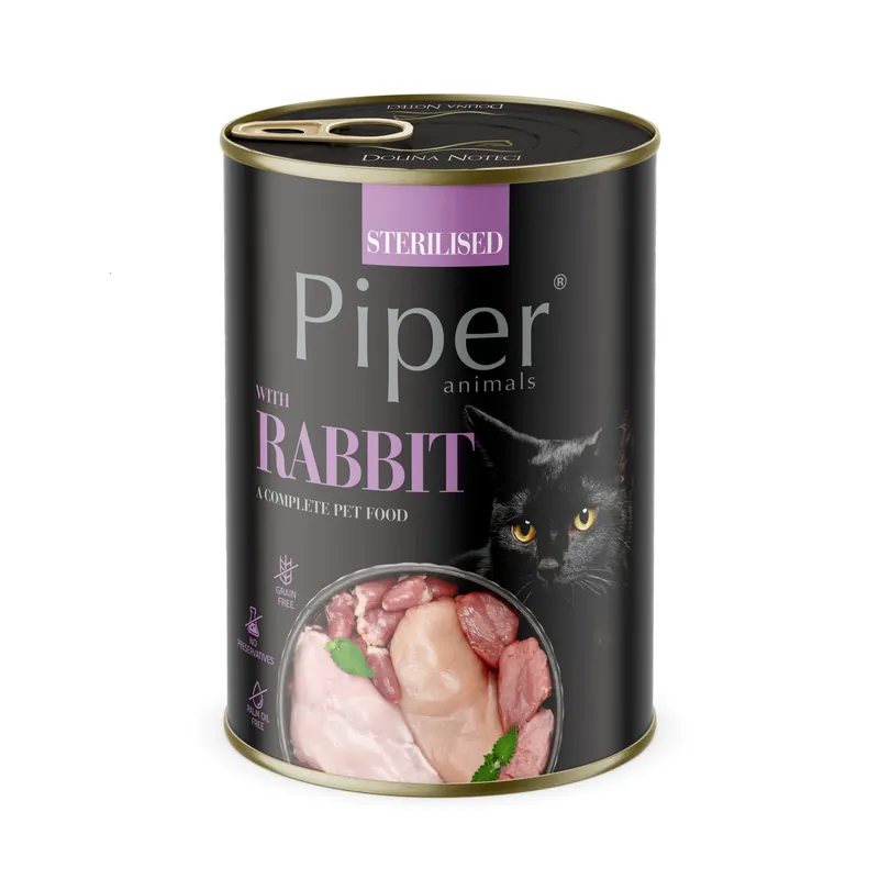 Ihned K Objednání PIPER CAT S KRÁLÍKEM STERILISED 400 g