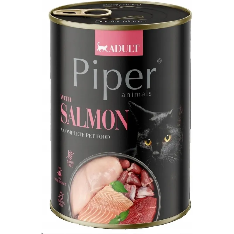 Dokud Zásoby Vydrží PIPER CAT S LOSOSEM 400 g
