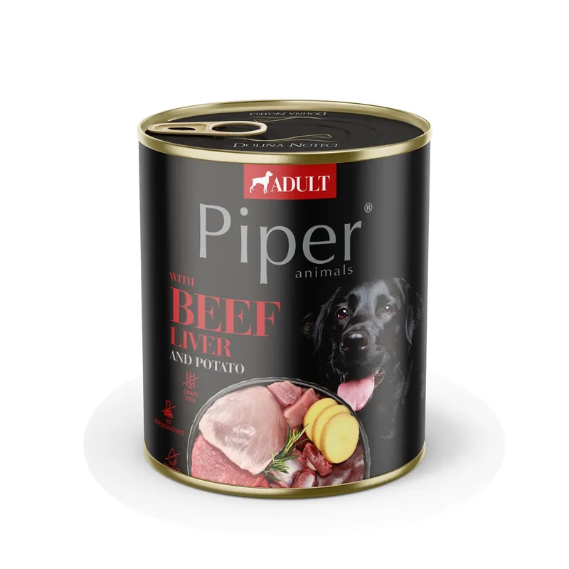 Speciální Cena PIPER S HOVĚZÍMI JÁTRY A BRAMBORAMI 800 g