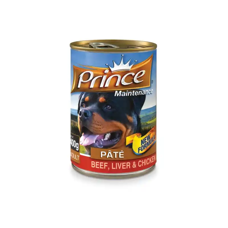 PRINCE DOG PATE 400G HOVEZI A KUR.JATRA Novinka